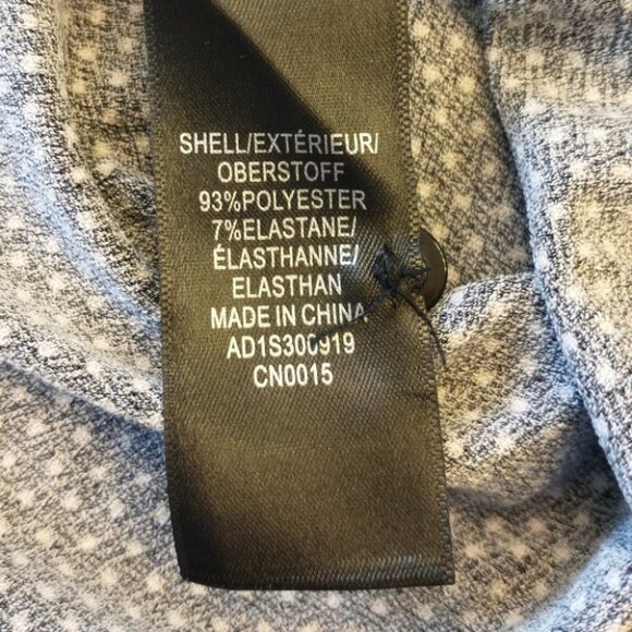 Women's Adrianna Papell Black and White Polka Dot Ruffle Blouse Size Small - Picture 6 of 11